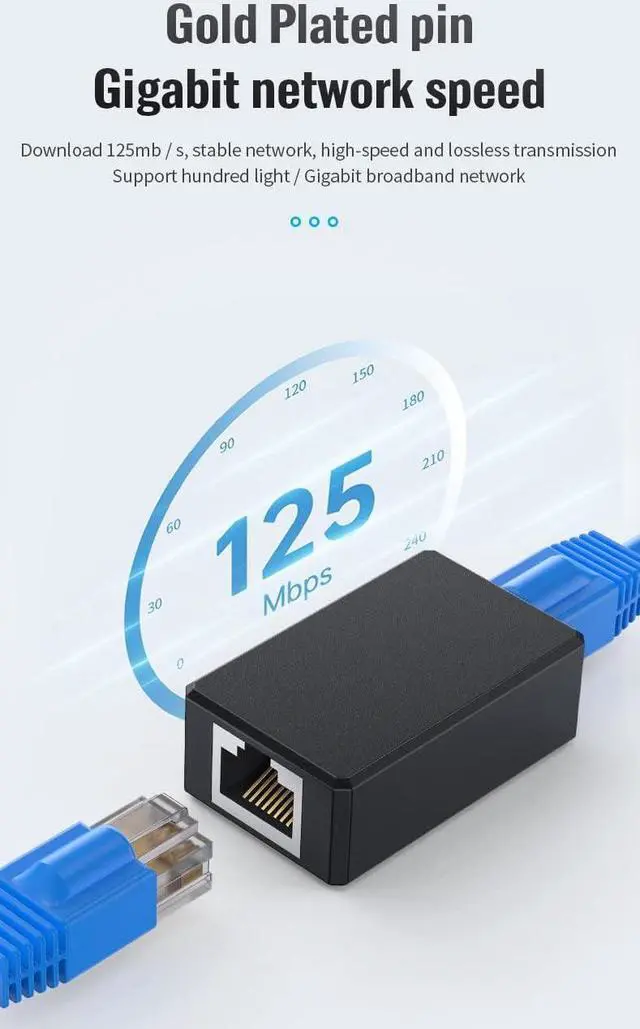 Alt view image 3 of 7 - RJ45 Network Coupler, Ethernet Connectors, Ethernet Cable Extender Connector, Outdoor Arrester Protection Network Cable Extension Adapter - Female to Female (2 Pack)