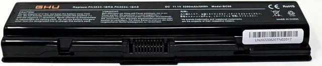 Alt view image 7 of 7 - GHU Battery 58 Wh Replacement for PA3533U-1BRS PA3533U-1BAS PA3534U-1BAS PA3534U-1BRS PA3535U-1BAS Compatible with Laptop A200 A205 A210 A215 A300 A305 A355D L200 L305 M200 Pro A200 L300D