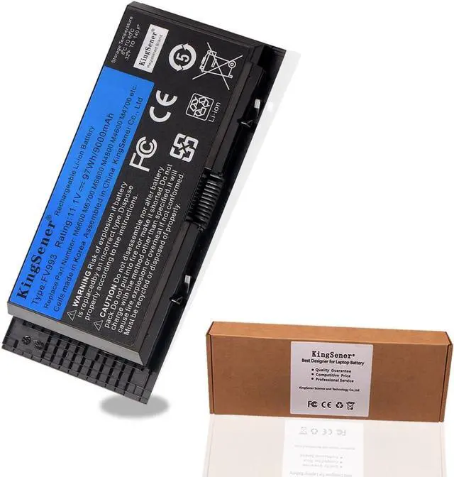 Main image of KINGSENER FV993 M6600 Laptop Battery for Dell Precision Laptop Computer M4600 M4700 M6600 M6700 Fit for PG6RC R7PND 0TN1K5 FV993 FJJ4W T3NT1 V7M28 97WH
