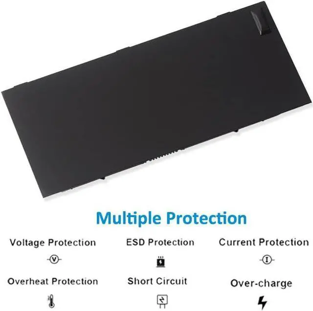 Alt view image 3 of 7 - KINGSENER FV993 M6600 Laptop Battery for Dell Precision Laptop Computer M4600 M4700 M6600 M6700 Fit for PG6RC R7PND 0TN1K5 FV993 FJJ4W T3NT1 V7M28 97WH