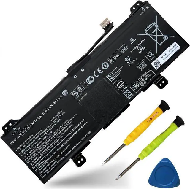 Main image of EFOHANA GM02XL Laptop Battery Replacement for HP Chromebook 14 G5 Chromebook X360 11 G1 Series Notebook 917679-271 917725-855 HSTNN-UB7M GMO2XL 7.7V 47.3Wh 6150mAh