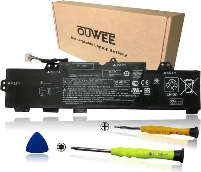 Main image of OUWEE TT03XL Laptop Battery Compatible with Hp EliteBook 850 G5 850 G6 ZBook 15U G5 15U G6 Series Notebook 932824-2C1 933322-855 932824-421 HSTNN-LB8H HSTNN-DB8K 11.55V 56Wh 4610mAh