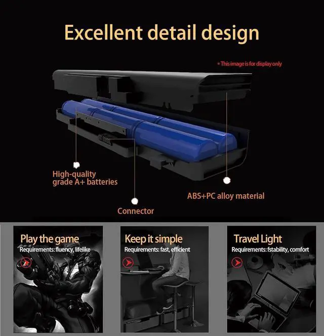 Alt view image 2 of 6 - M5Y1K Battery, Dell 40wh M5Y1K 14.8v Battery for Dell Inspiron 15 3000 3567 3567 3552 5000 5559 5100 5558 3568 5566 3567 2750 17 5000 5755 14-3000 14-5000