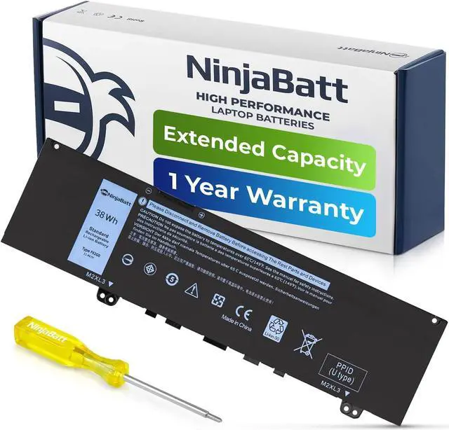 Main image of NinjaBatt F62G0 Battery Replacement for Dell Inspiron 13 7000 2,P83G P83G001 P91G001 P91G P87G 39DY5 039DY5 13 5370 7370 7373 7380 7386 13MF Vostro 5370RPJC3 0RPJC3[11.4V 38Wh]