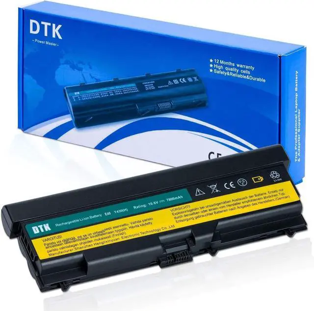 Main image of DTK 0A36303 Laptop Battery Replacement for Lenovo IBM Thinkpad Apply to W530 W530i L430 L530 T430 T430i T530 T530i Notebook (Extended 9 Cells 7800mah) OA36303