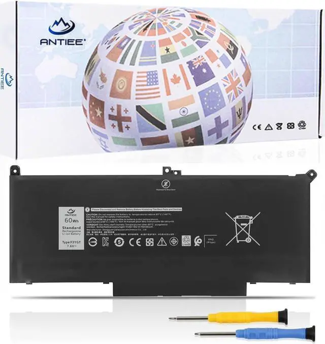 Main image of ANTIEE F3YGT Laptop Battery for Dell Latitude 12 7000 7280 7290 P29S002 13 7000 7380 7390 14 7000 7490 7480 P28S P28S001 P73G P73G001 P73G002 Series DM6WC DM3WC 2X39G KG7VF 451-BBYE 453-BBCF Notebook