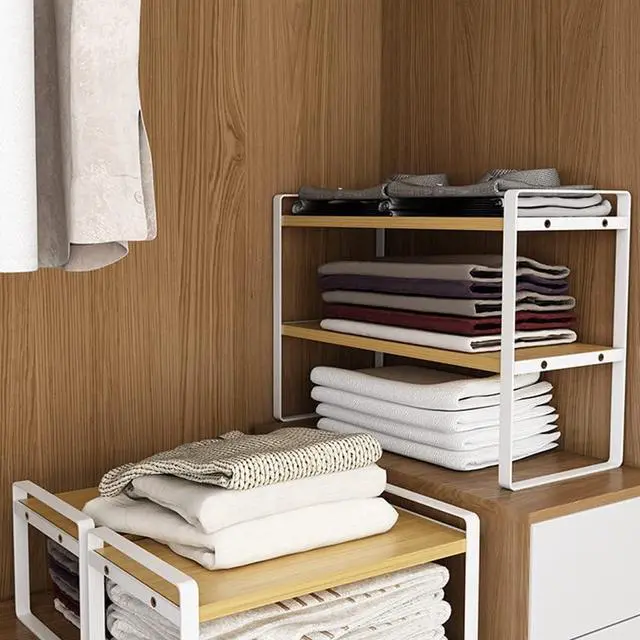 Alt view image 5 of 5 - SIDIANBAN Desktop Organizer Shelf Office Storage Rack Computer Desk Bookshelf Adjustable Display Shelf for Office Supplies (White)