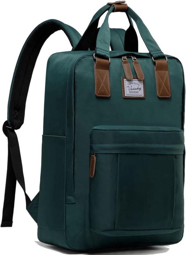 VASCHY School Backpack for Women Men Travel Backpack Water Resistant College High School Computer Bag Student Bookbag Green Newegg