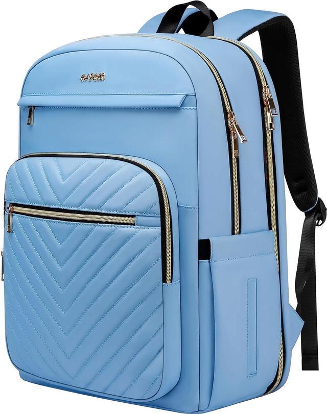 Light blue backpack purse sale