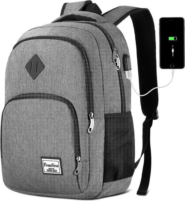 Main image of 17.3 Inch Backpack for Men and Women,School Bookbag for Teenager,Laptop Bookbag with USB Charging port for Business Work College Travel Trip