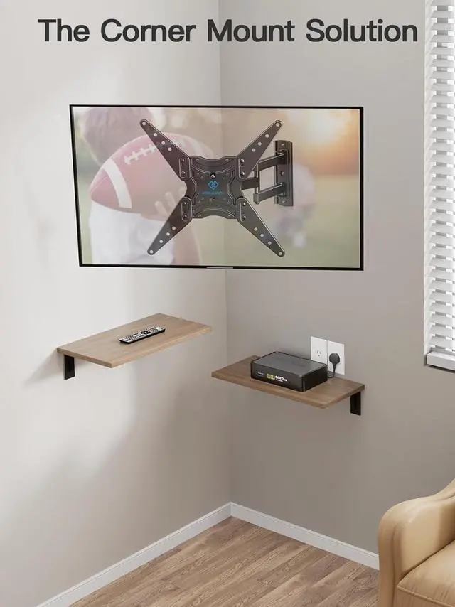 Alt view image 6 of 7 - PERLESMITH Full Motion TV Wall Mount for 26-60 Inch TVs, TV Mount with Articulating Arms Swivels Tilt Extension - Wall Mount TV Brackets VESA 400x400 Fits LED LCD OLED 4K TVs Up to 77 lbs