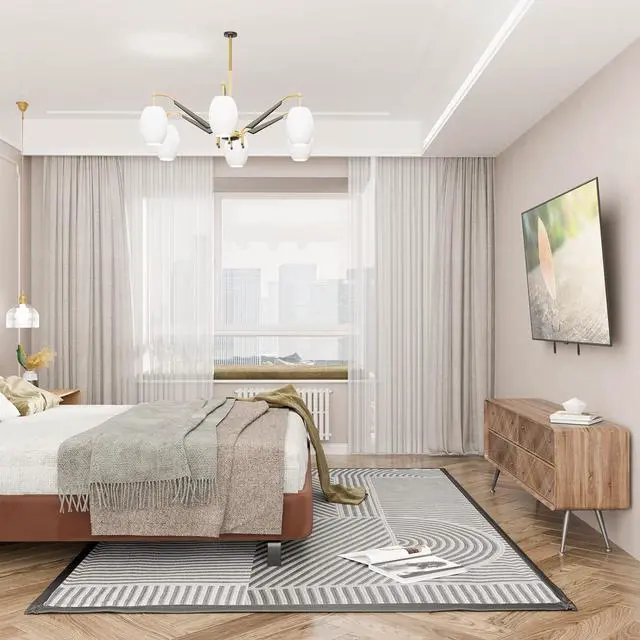 Alt view image 7 of 7 - Tilt TV Wall Mount Bracket for Most 32-70 inches LED LCD OLED Flat Screen TVs up to 99lbs with Mounting Holes 100x100mm to 400x400mm (TTM-1) Black