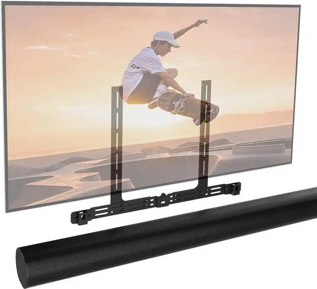Main image of Sound bass Arc TV Mount, Black, Compatible with Sonos Arc Soundbar and Ultra Version, Mounting Bracket for TV, Hardware Kit Included, Designed in The UK