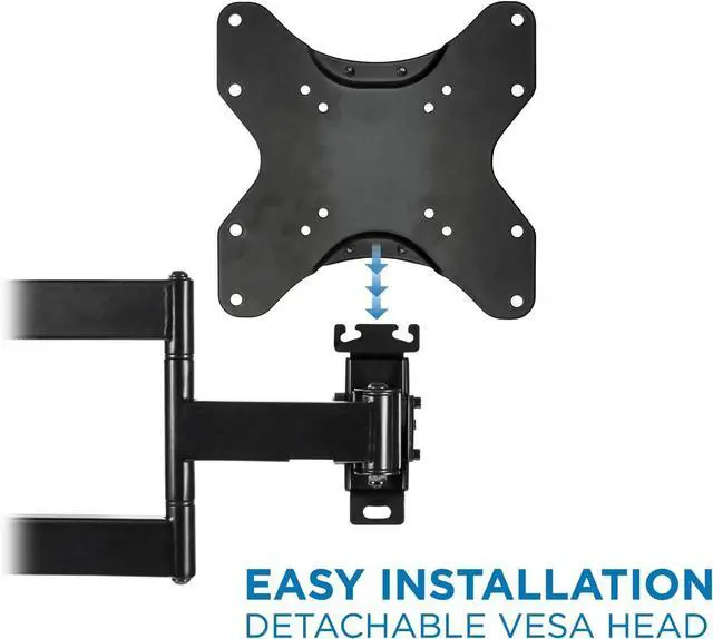 Alt view image 6 of 7 - Mount-It! Lockable RV TV Wall Mount for 23-43 Inch TVs, Quick-Release Full Motion Bracket for Campers, Motorhomes, Trailers & Boats, Secure Swivel Arm, VESA 75x75-200x200, 77 lbs Capacity