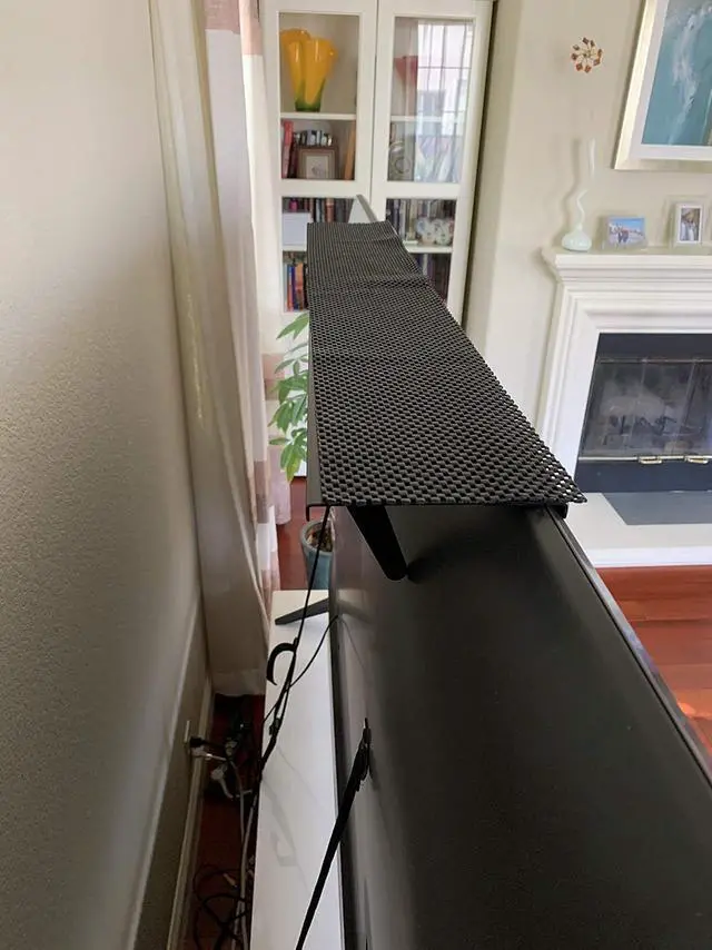 Alt view image 3 of 4 - Mount Plus MP-APM-05-02 Top Shelf TV Mounting Bracket 24-inch Wide Platform | Holds Speaker, Streaming Device, Game Console, and More (1 Pack 24 Inch)