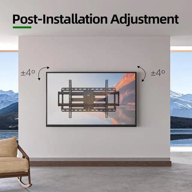 Alt view image 7 of 7 - USX MOUNT 37-90 inch Full Motion TV Wall Mount, Fits 24" Wood Studs, Wall Mount TV Bracket with Smooth Swivel, Tilt, Extension, Holds up to 150lbs, Max VESA 600x400mm