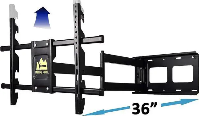 Alt view image 7 of 7 - FORGING MOUNT Long Arm Corner TV Mount with Height Setting Full Motion TV Wall Mount with 36" Extends for Corner/Flat Installed Fits 42"-86" TVs,Holds 150lbs,VESA 600x400mm