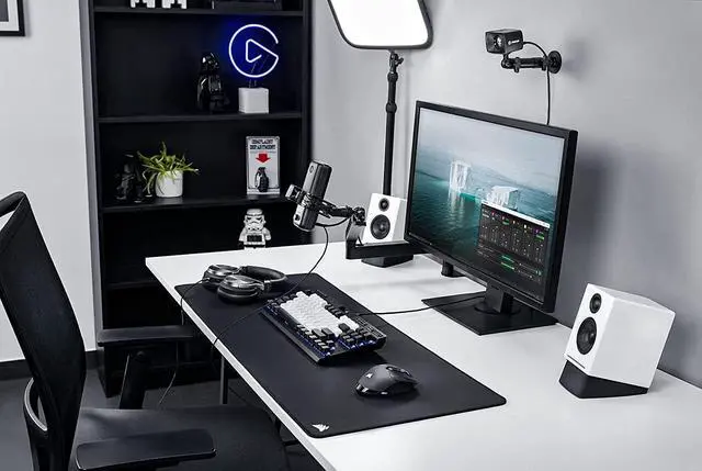 Alt view image 7 of 7 - Elgato Wall Mount  Sturdy Horizontal Articulated Arm with 1/4 inch Thread for Easy Mounting and Adjusting of Lights, Cameras, and Microphones, Perfect for Streaming, Videoconferencing, Studios