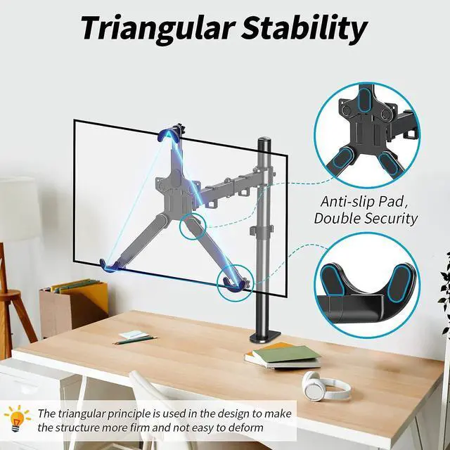 Alt view image 5 of 7 - MOUNTUP Universal VESA Mount Adapter Kit, Non-VESA Monitor Mounting Adapter for 19 to 32 inch Computer Screens,VESA Bracket 75x75mm/100x100mm Compatible, Max Load 17.6lbs, MU0045