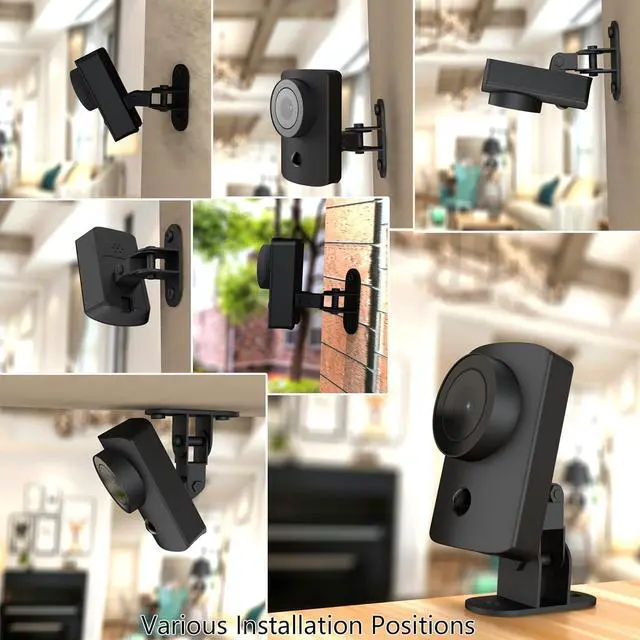 Alt view image 5 of 5 - Teccle Wall Ceiling Mount Compatible with SimpliSafe SimpliCam Camera 1080p Adjustment Swivel Mount Bracket Provide Better Viewing Angles