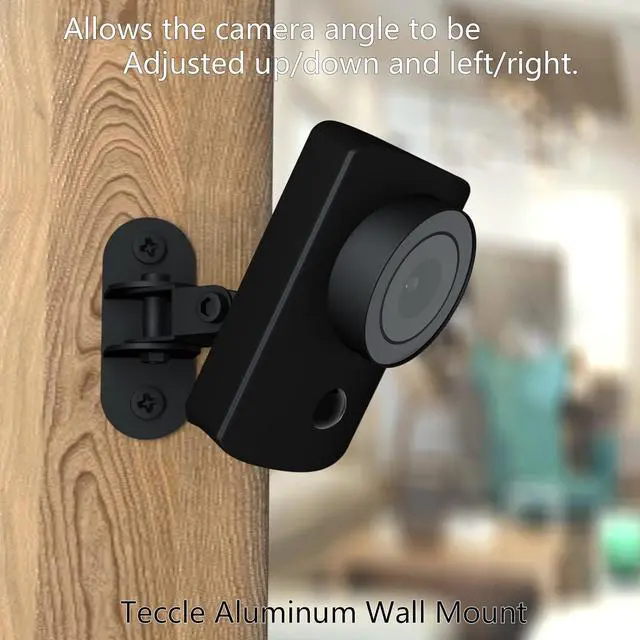 Alt view image 2 of 5 - Teccle Wall Ceiling Mount Compatible with SimpliSafe SimpliCam Camera 1080p Adjustment Swivel Mount Bracket Provide Better Viewing Angles