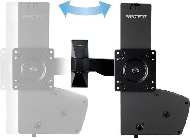 Alt view image 3 of 6 - Ergotron  Glide Wall Mount LD-X, VESA TV Wall Mount  for Monitors or TVs Up to 42 Inches, 12 to 30 lbs  Black