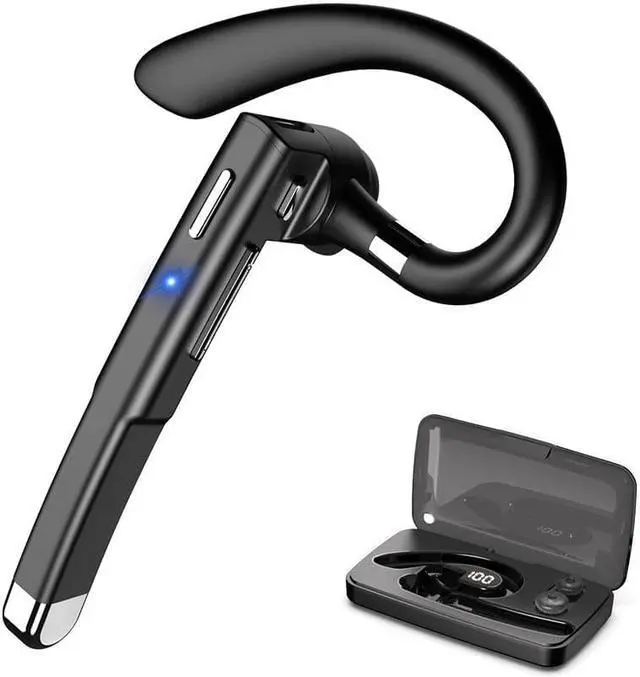 Main image of Bluetooth Headset, Wireless Bluetooth Earpiece with 500mAh Charging Case 72 Hours Talking Time Built-in Microphone for IOS Android Cell Phone, V5.1 Hand-Free Headphones for Trucker, Office