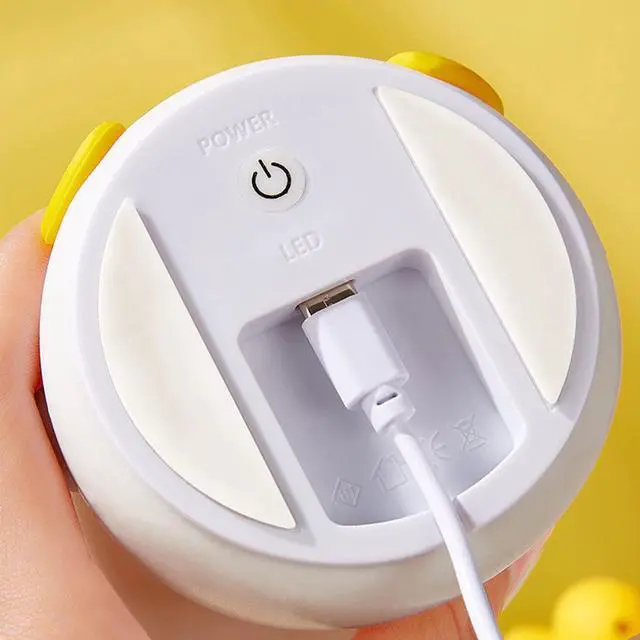 Alt view image 6 of 7 - 1PCS Duck Night Light, Cute Duck Animal Silicone Nursery Nightlight,Rechargeable Table Lamp Bedside Lamp for Kids Toddler Baby Girls