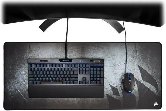 Alt view image 2 of 6 - Large Gaming Mouse Pad,35.4x15.7×0.16 inch with Stitched Edges,Extended Mousepad,Durable Non-Slip Natural Rubber Base,Washable Keyboard Pad,Desk Pad for Gamer,Office & Home