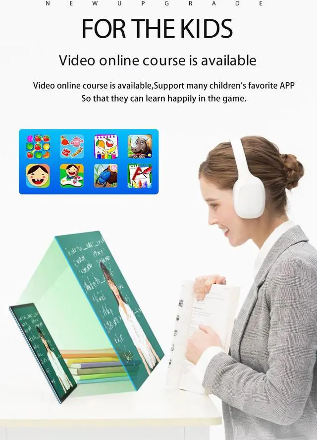 Alt view image 3 of 7 - 2023 New Product Pad Pro 10.1" Tablet PC Octa-Core 8Gb Ram 256GB Rom Android 12 Full HD Ultra, Slim Tablet PC Batter 8800mAh 13MP & 5MP Cameras 1920x1200 IPS Screen
