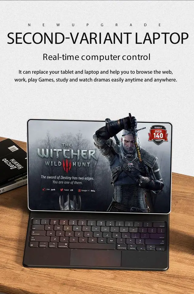 Alt view image 4 of 7 - 2023 New Product Pad Pro 10.1" Tablet PC Octa-Core 8Gb Ram 256GB Rom Android 12 Full HD Ultra, Slim Tablet PC Batter 8800mAh 13MP & 5MP Cameras 1920x1200 IPS Screen