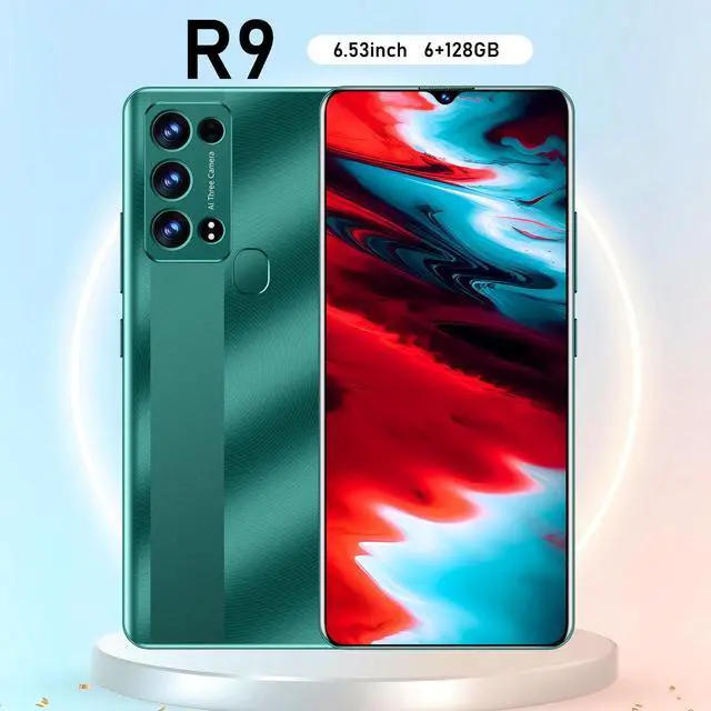 Alt view image 6 of 7 - BDF R9 Unlocked Cell Phone 128GB+6GB Dual SIM 6.53" HD+ Display | Android 10.0 | Octa-Core | 5380mAh Long Battery | US Version 4G Android Smartphone | Grey