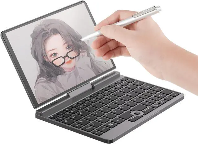 Alt view image 6 of 7 - BDF Laptop Computer DDR5 8GB RAM 1TB SSD, Intel Alder Lake Up to 3.4 GHz, 8"sunlight readable screen HD IPS LCD, Cooling Fan, Webcam, Micro HDMI, USB-A x2, MiniSD,  Windows 11 Pro