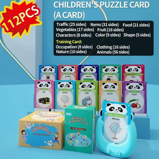 Alt view image 3 of 7 - BDF Kids Toys Card Reading Learning Words Content Early Education Machine with Sound For Children 1-7 Years