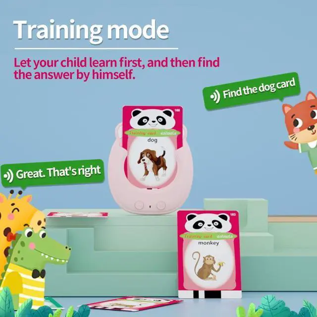 Alt view image 5 of 7 - BDF Kids Toys Card Reading Learning Words Content Early Education Machine with Sound For Children 1-7 Years
