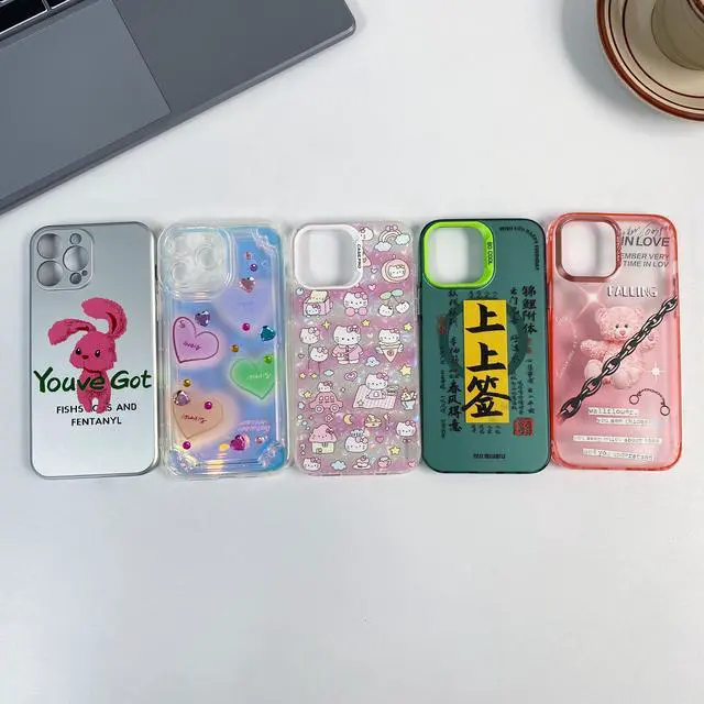 Alt view image 7 of 7 - Mystery Boxes ! 5PC Phone case for iphone 13 Pro Max 6.7 Inch Random Delivery,cartoon design,Silicone Cell Phone Case,PC Case,Anti -shock -proof,Lane& Lanyard Include
,No Refunds No Exchanges.