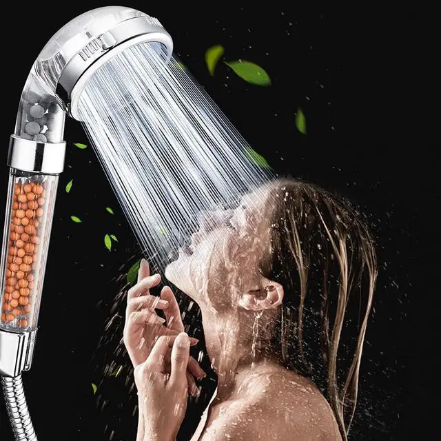 Alt view image 2 of 7 - Nosame® Shower Head with Hose, Filter Filtration High Pressure Water Saving 3 Mode Function Spray Handheld Showerheads for Dry Skin & Hair
