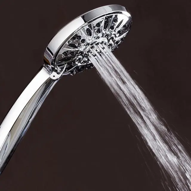 Alt view image 3 of 6 - 3316 High Pressure 6-Setting 4 Chrome Face Hand Held Head with Hose for The Ultimate Shower Experience Officially Independently Tested to Meet Strict US Quality & Performance Standards