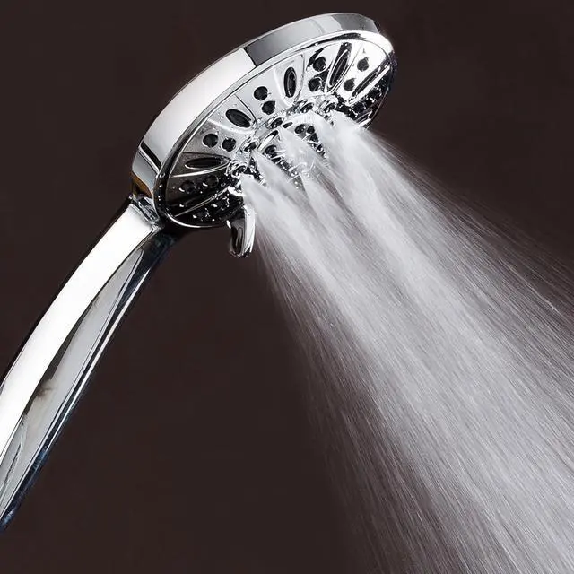 Alt view image 4 of 6 - 3316 High Pressure 6-Setting 4 Chrome Face Hand Held Head with Hose for The Ultimate Shower Experience Officially Independently Tested to Meet Strict US Quality & Performance Standards