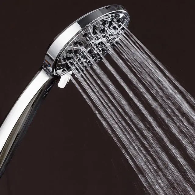 Alt view image 5 of 6 - 3316 High Pressure 6-Setting 4 Chrome Face Hand Held Head with Hose for The Ultimate Shower Experience Officially Independently Tested to Meet Strict US Quality & Performance Standards