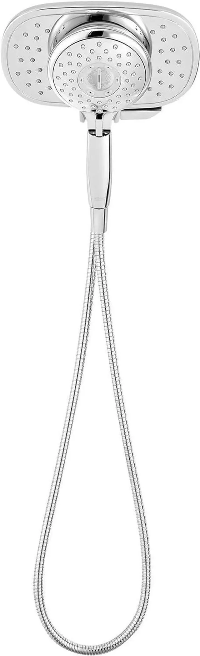 Alt view image 3 of 7 - American Standard 9038254.002 Spectra Plus Duo 4-Function 2-in-1 Handheld and Fixed Shower Head 1.8 GPM, Polished Chrome