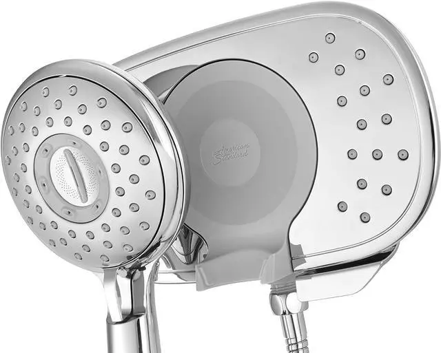 Alt view image 4 of 7 - American Standard 9038254.002 Spectra Plus Duo 4-Function 2-in-1 Handheld and Fixed Shower Head 1.8 GPM, Polished Chrome
