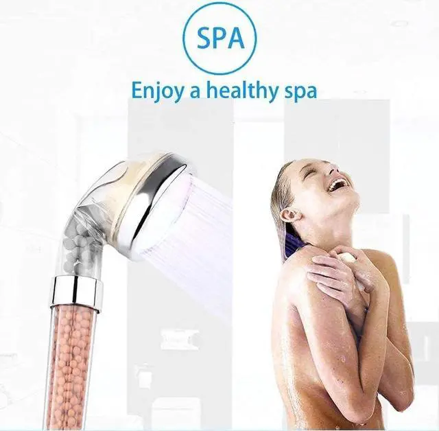 Alt view image 7 of 7 - LED Shower Head with Hose and Shower Arm Bracket, High-Pressure Filter Handheld Shower for Repair Dry Skin and Hair Loss - 7 Colors Change Cyclically