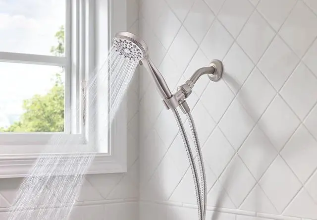 Alt view image 4 of 6 - 20091SRN 5-Setting Hand Held Brushed Nickel Spot Resist Shower Head 2.5 GPM