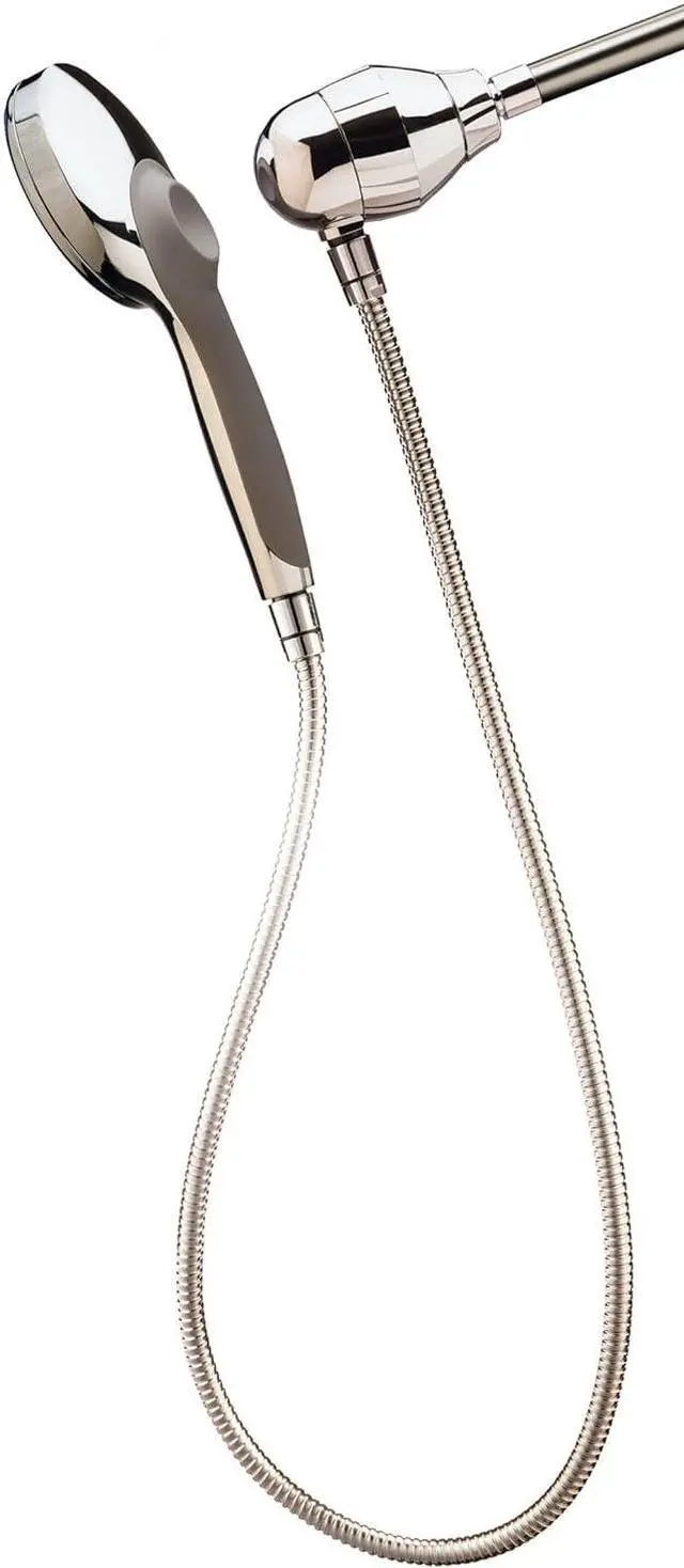 Main image of Culligan S-H200-C Hand-Held Showerhead with Magnetic Base and Filter, 10,000 Gallon, Brushed Chrome