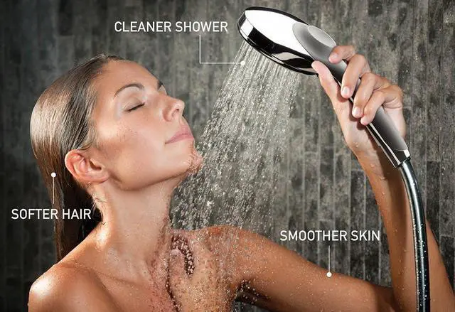 Alt view image 6 of 6 - Culligan S-H200-C Hand-Held Showerhead with Magnetic Base and Filter, 10,000 Gallon, Brushed Chrome