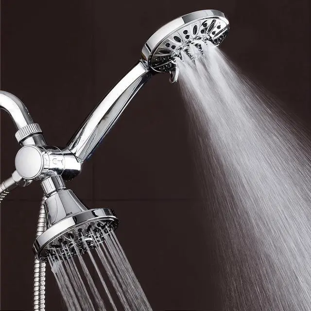 Alt view image 4 of 7 - AquaDance Total Chrome Premium High Pressure 48-setting 3-Way Combo for The Best of Both Worlds  Enjoy Luxurious 6-setting Rain Shower Head and 6-Setting Hand Held Shower Separately or Together