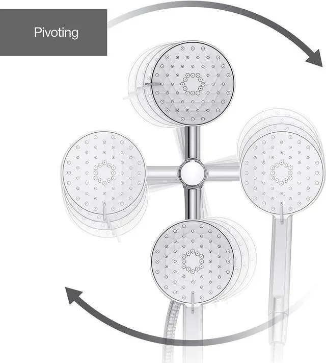 Alt view image 6 of 7 - KOHLER K-23218-CP Awaken 2-in-1 Multifunction Shower Combo Kit, Durable Materials, Versatile Spray, Polished Chrome