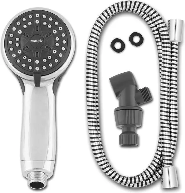 Alt view image 3 of 6 - Waterpik Handheld Shower Head Eco Flow Low Flow Water Saving Shower 1.6 GPM, 4 Spray Modes, DIY Easy Installation, Chrome Finish, VBE-453
