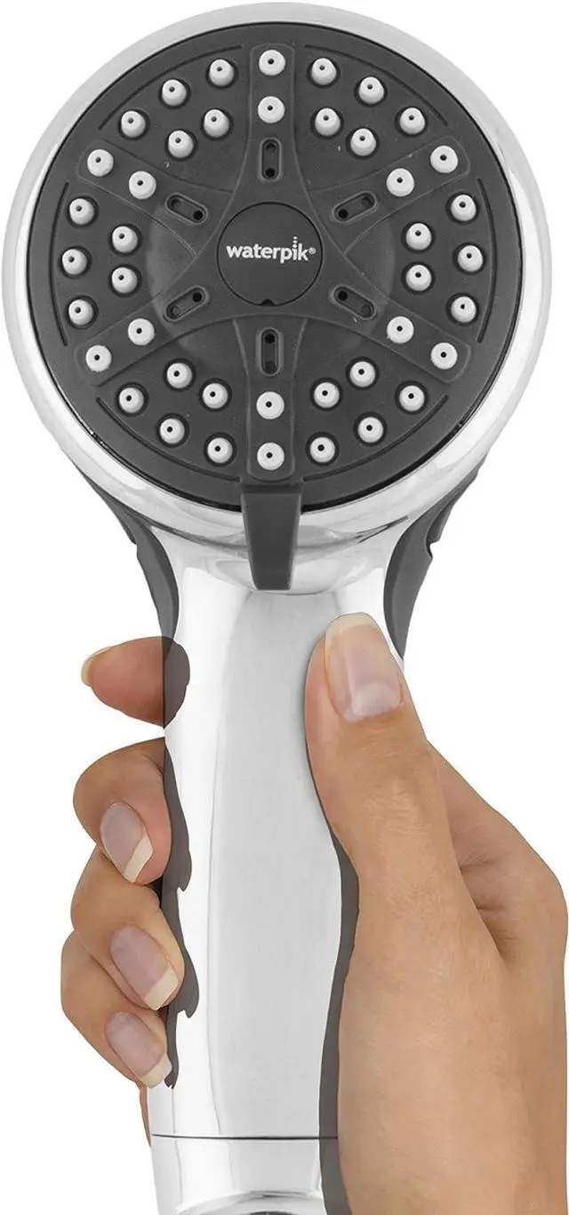 Alt view image 5 of 6 - Waterpik Handheld Shower Head Eco Flow Low Flow Water Saving Shower 1.6 GPM, 4 Spray Modes, DIY Easy Installation, Chrome Finish, VBE-453